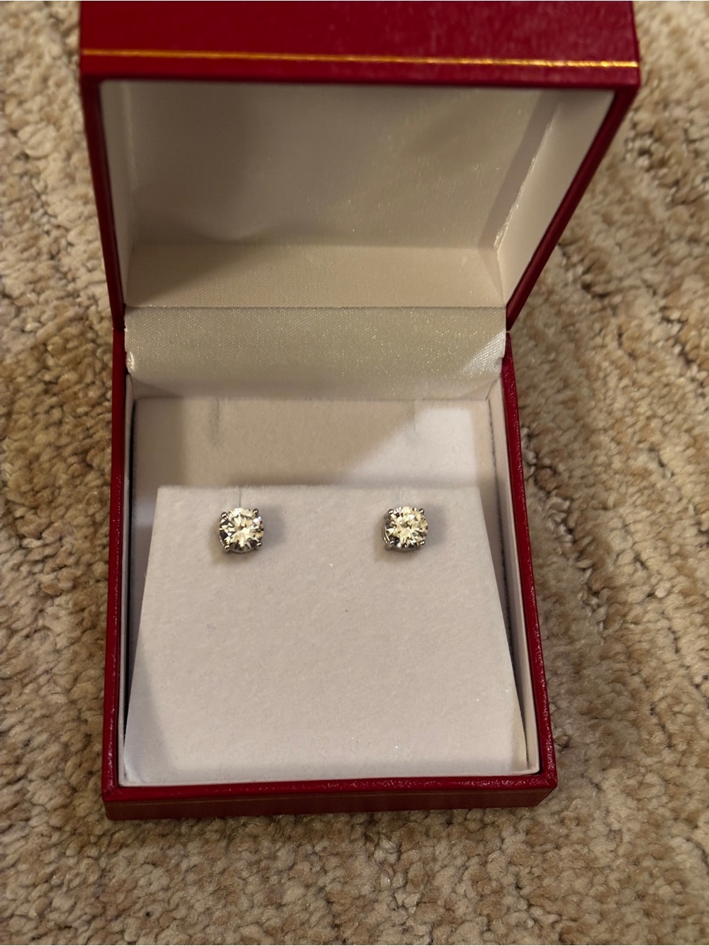 Classic 14kt Lab Created Sapphires.